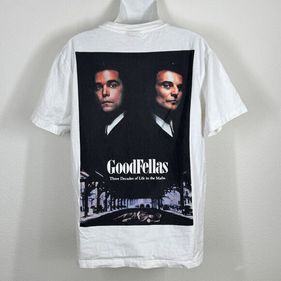 Goodfellas Graphic T Shirt Double Sided Size Large White - Picture 1 of 7